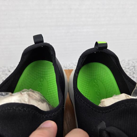 Oofos Womens 10 Oomg Sport LS Lace Up White Black Comfort Recovery Comfort Shoe - Picture 7 of 12